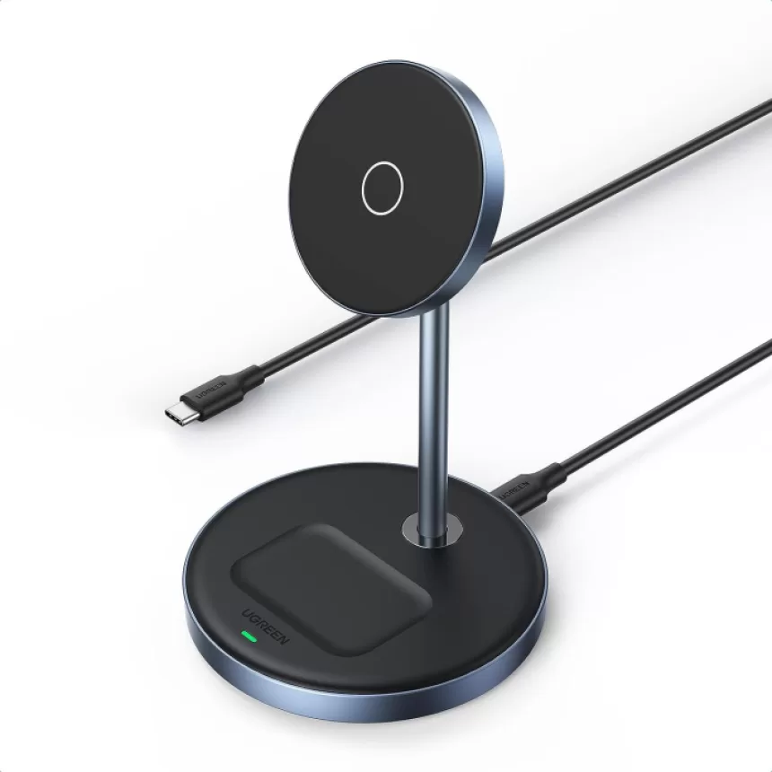 UGREEN 2-in-1 Magnetic Wireless Charging Station,