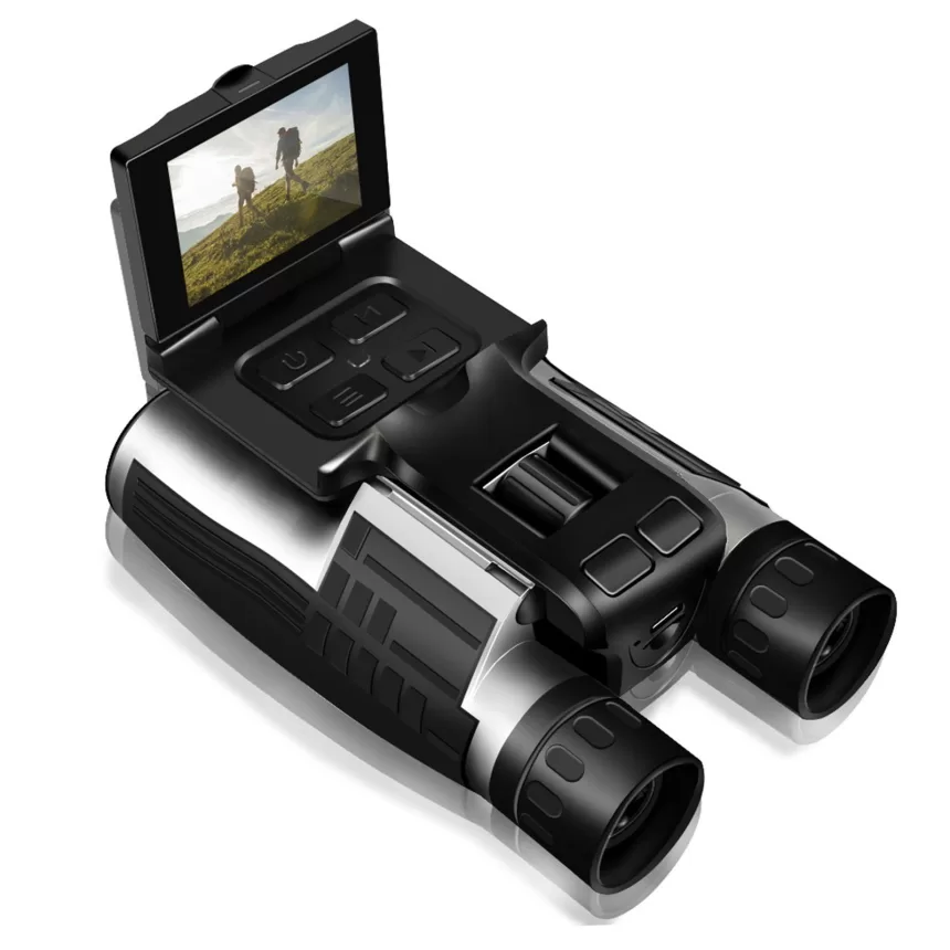 Digital Binoculars Outdoor Camping Telescope 12x32 Video Photo Recorder with 2.4 Inch LCD Display