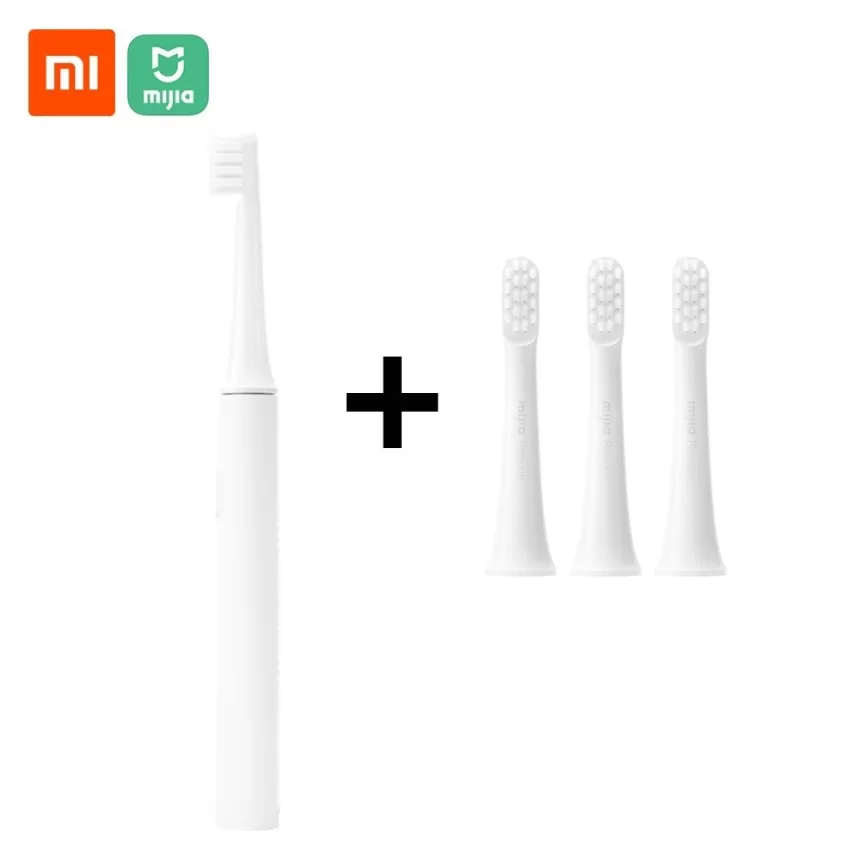Xiaomi Mijia T100 Sonic Electric Toothbrush + 3 Pcs/lot Toothbrush Head Replacement