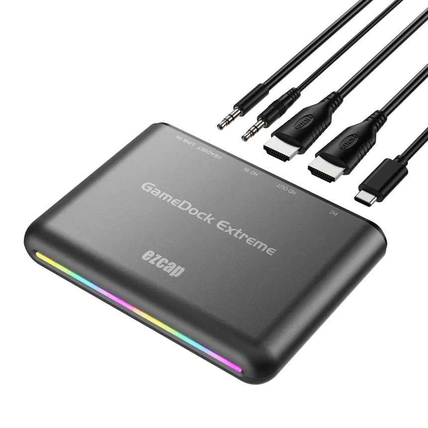 ezcap 360B GameDock Extreme HD Capture Card HDR & VRR Support RGB Real Color