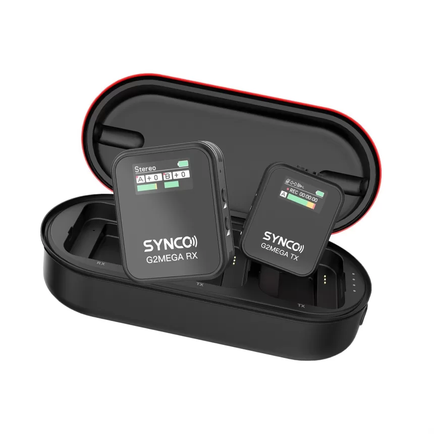 SYNCO G2MEGA 1-Trigger-1 2.4G Wireless Microphone System Clip-on Microphone