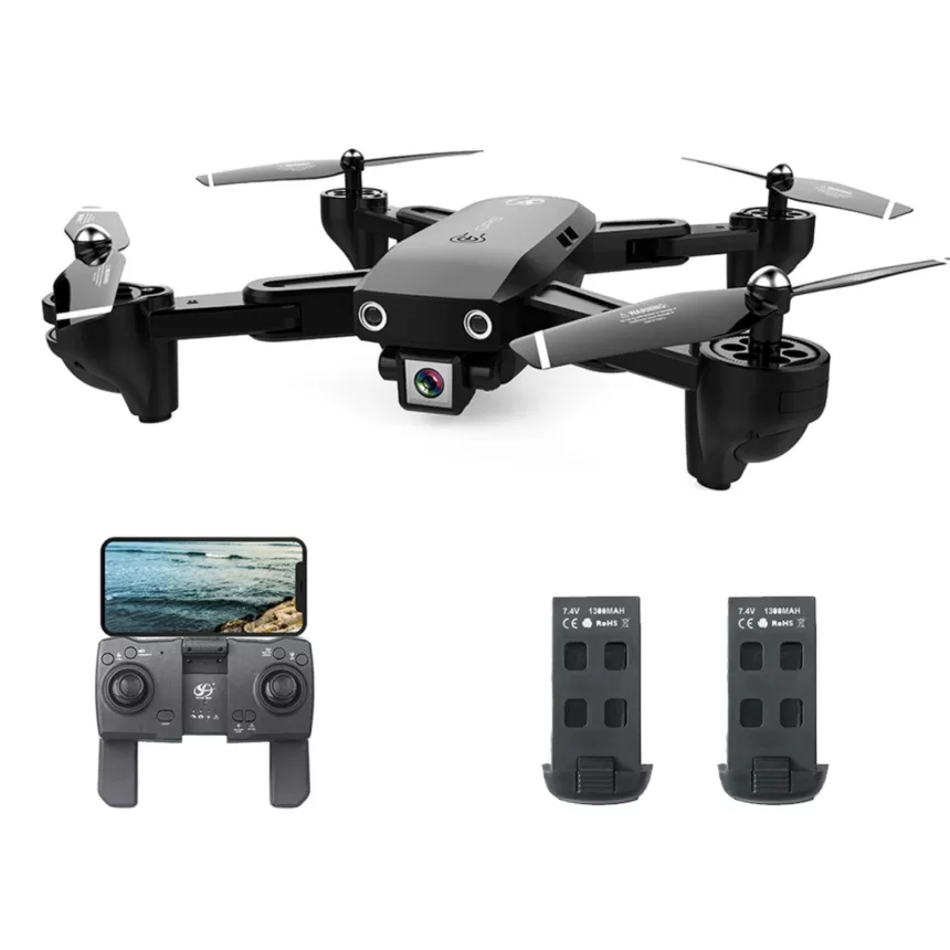 CSJ WIFI FPV GPS Drone with 1080P Camera 2 Batteries 18mins Flight Time