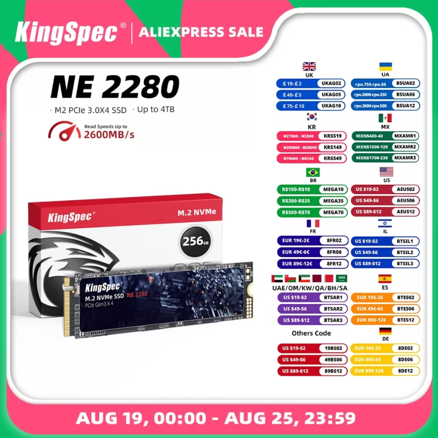 KingSpec M.2 SSD 120GB 256GB 512GB 1TB SSD 2TB hard Drive M2 ssd m.2 NVMe pcie SSD Internal Hard Disk For Laptop Desktop MSI