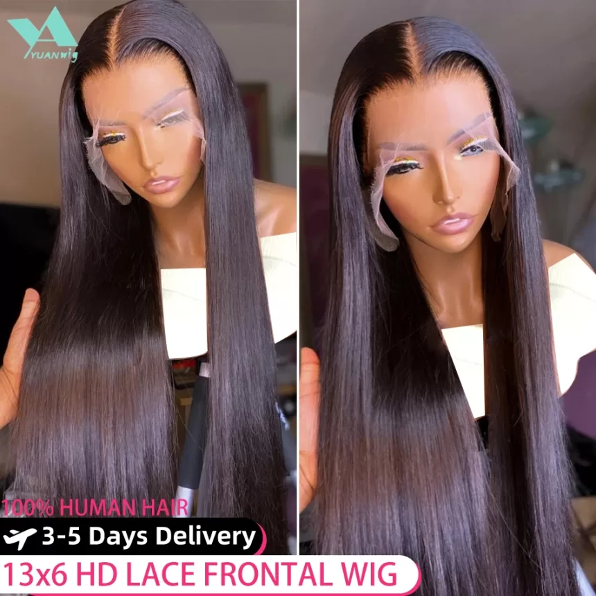 13x4 Bone Straight Lace Front Wig 13x6 Hd Transparent Brazilian 30 40 Inch Human Hair Wigs For Black Women 360 Lace Frontal Wig