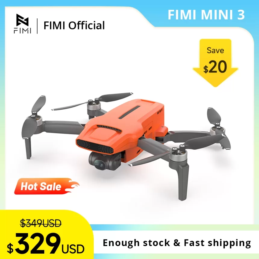 FIMI MINI 3 new drone 4K 60fps AI Super Night Video 9km range 3-axis Gimbal 249g Ultralight design smart tracking mini pro drone