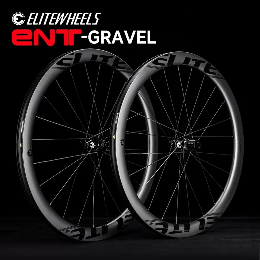 ELITEWHEELS ENT GRAVEL Carbon Wheelset Disc Brake Tubeless Ready 700C 35x32 Center Lock Or 6 Bolt Lock Hub Tubeless 45x31 Rim