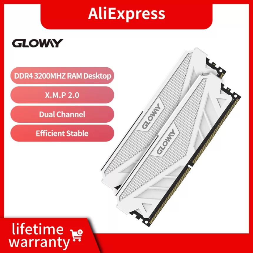 Gloway memoria ram ddr4 8gb 16gb 3200mhz 3600mhz Desktop memoria ddr4 Dual Channel Ram For Computador PC