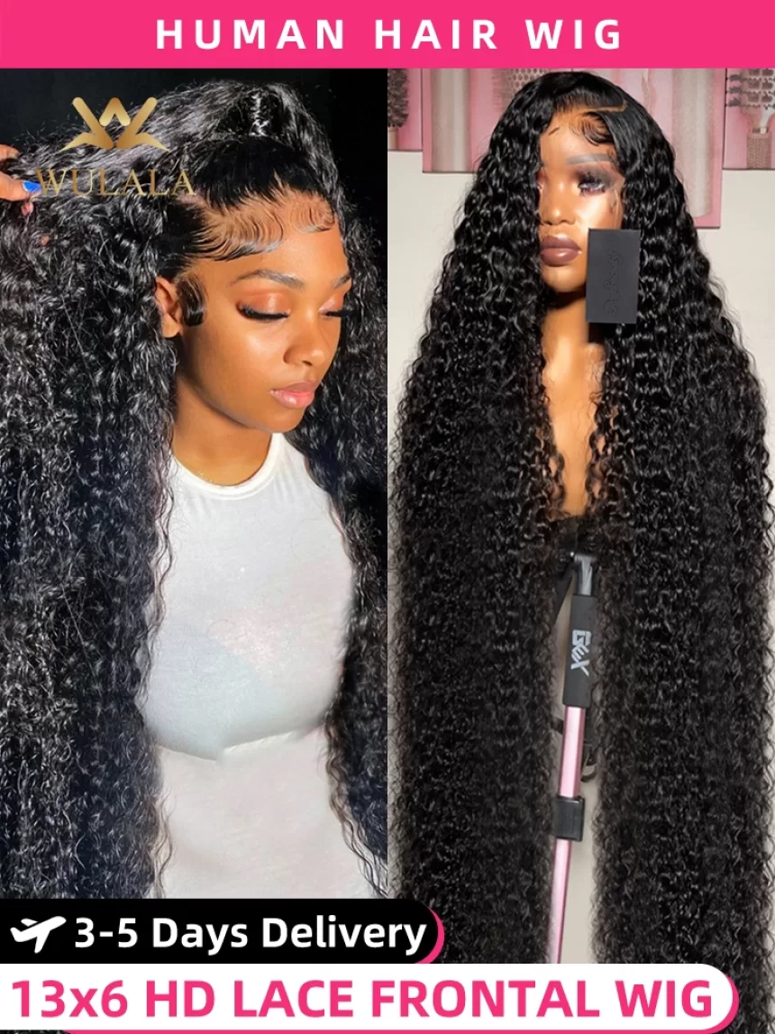 30 40 Inch Loose Deep Wave Lace Frontal Wig 13x6 Hd Curly Human Hair Lace Front Wigs For Women 13x4 360 Water Wave Pre Plucked