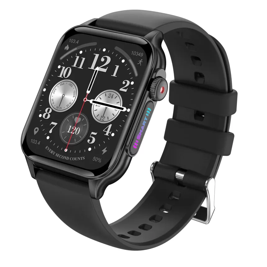 P6 Multifunctional Smart Watch: 1.96-inch High-Resolution Display, BT Call, IP67 Waterproof, Fitness & Health Tracker