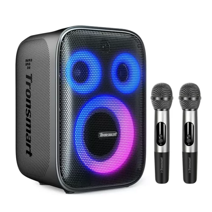 Tronsmart Halo 200 Karaoke Party Speaker 120W with 2 Wireless Microphones - Black