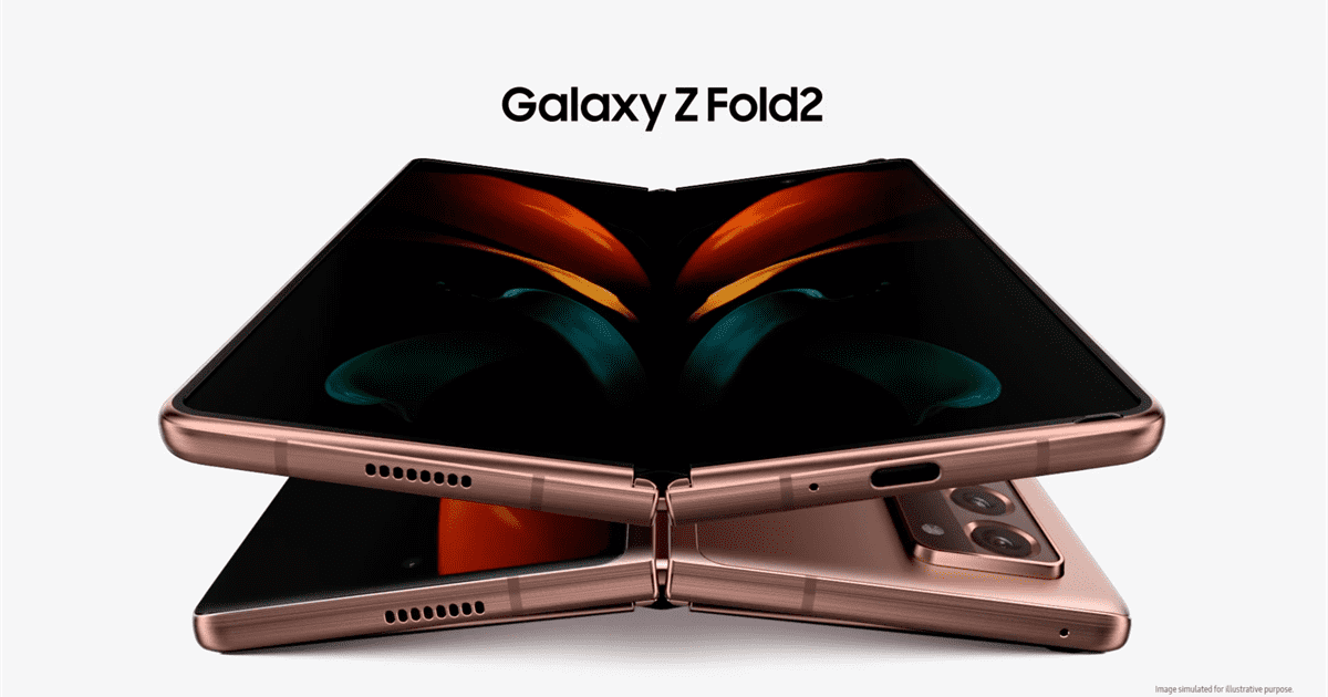 galaxy z fold 2 gold