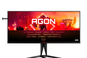 „AGON by AOC“ pristato itin platų novatorišką 40 colių 144 Hz monitorių AG405UXC