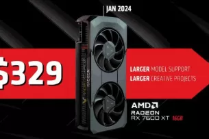 AMD sureagavo į naujų „Nvidia“ produktų pristatymą: bendrovė atskleidė „RX 7600 XT“ vaizdo plokštės savybes ir kainą