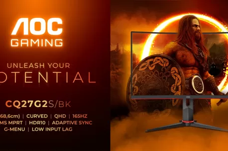Pristatytas naujasis „AOC GAMING CQ27G2S/BK“ monitorius - kur 1500R išlinkis sutinka geriausias savybes žaidimams