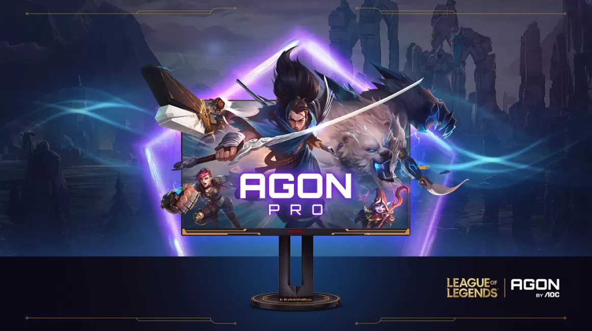 „AGON by AOC“ pristatė naujausią savo šedevrą: pademonstruotas pirmasis pasaulyje oficialus „League of Legends“ žaidimų monitorius