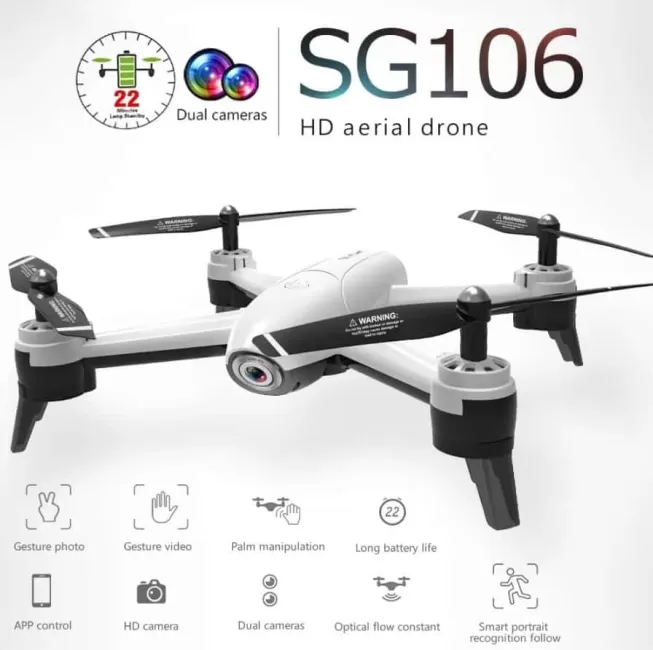 Ieškantiems pigaus ir kokybiško drono - „SG106“ dronas už itin patrauklią kainą