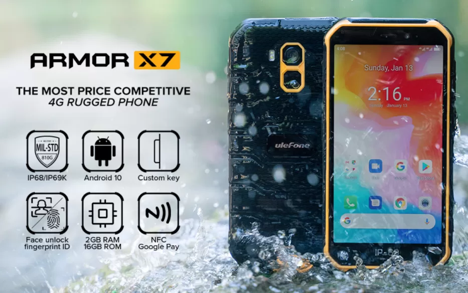 „Ulefone“ turi pasiūlymą ieškantiems atsparaus telefono: naujasis „Ulefone Armor X7“ už mažiau nei €90