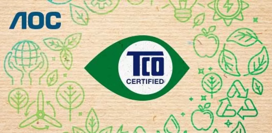 AOC biuro monitoriai sulaukė išskirtinio įvertinimo: vieni pirmųjų gavo devintos kartos „TCO Certified“ sertifikatą