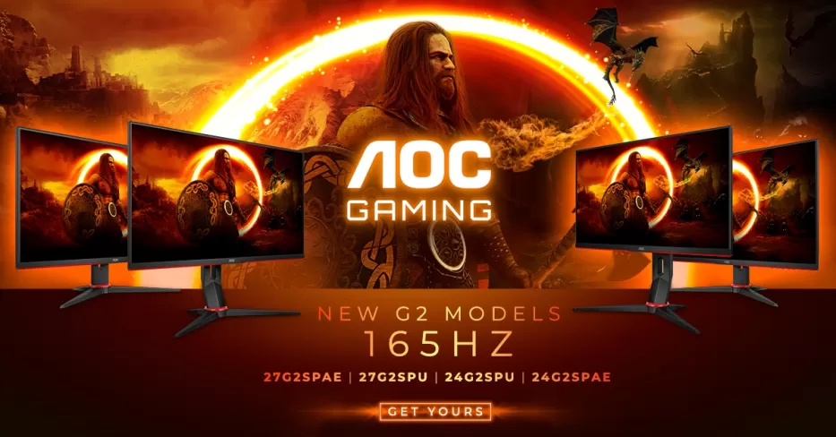 Geriausiai parduodami AOC žaidimų monitoriai tampa greitesni: „AGON by AOC“ pasaulyje pripažinti „G2“ modeliai dabar su 165 Hz