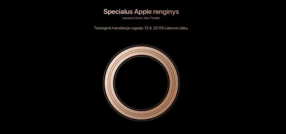 „Apple“ paskelbė savo rudens renginio datą