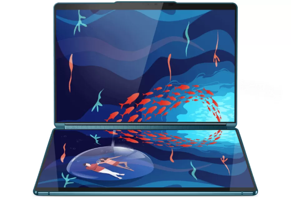 „Lenovo“ netrukus pristatys išskirtinį kompiuterį: pasirodžiusios „YogaBook“ serijos įrenginio nuotraukos atskleidžia itin platų funkcionalumą