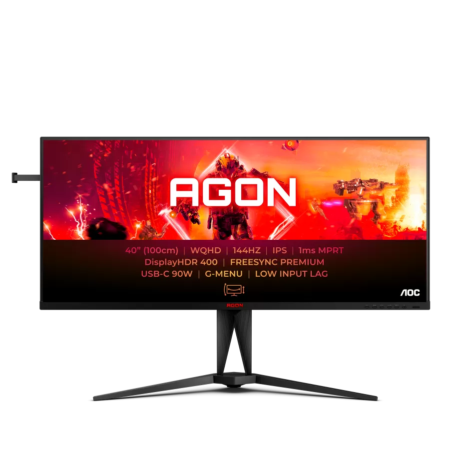 „AGON by AOC“ pristato itin platų novatorišką 40 colių 144 Hz monitorių AG405UXC