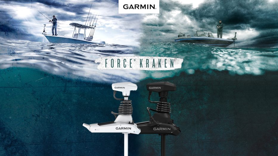 „Garmin“ pristato „Force Kraken“ ir išplečia savo apdovanojimus pelniusią velkamųjų variklių seriją į platesnį valčių asortimentą