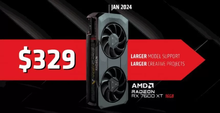AMD sureagavo į naujų „Nvidia“ produktų pristatymą: bendrovė atskleidė „RX 7600 XT“ vaizdo plokštės savybes ir kainą