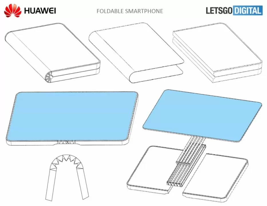 „Huawei” užpatentavo naują sulankstomo telefono dizainą: atrodo išties futuristiškai