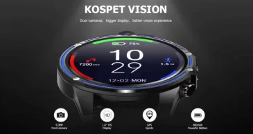 Įspūdingas išmanusis laikrodis „Kospet Vision“ už itin patrauklią kainą – milžiniška baterija, dvi kameros ir didelis ekranas