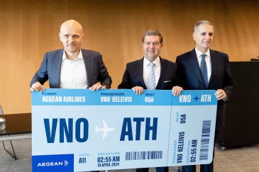 Duotas startas naujos oro bendrovės veiklai: „Aegean Airlines“ pradėjo skrydžius tarp Vilniaus ir Atėnų
