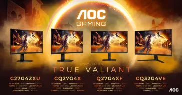 „AOC GAMING G4“ monitorių liniją papildė keturi nauji modeliai: atnaujinta monitorių serija nustebins grakščiomis linijomis ir galingomis specifikacijomis