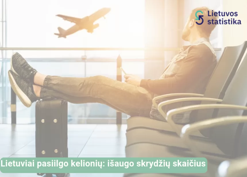 Lietuvos statistikos departamentas: lietuviai pasiilgo kelionių – išaugo skrydžių skaičius