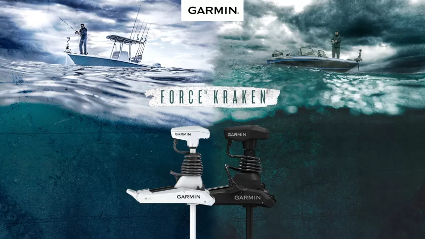 „Garmin“ pristato „Force Kraken“ ir išplečia savo apdovanojimus pelniusią velkamųjų variklių seriją į platesnį valčių asortimentą