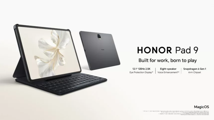 „Honor“ pristatė naująją „Pad 9“ planšetę: Barselonoje pademonstruotas modelis su atspindžiams atspariu ekranu, „Qualcomm“ procesoriumi ir talpia baterija