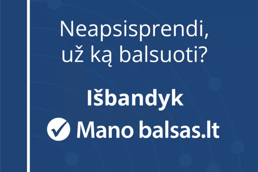 Rugsėjo 16 dieną startavo internetinis balsavimo pagalbos įrankis: Seimo rinkimams skirtas testas padeda atskleisti, kuri partija ir politikai yra artimiausi kiekvienam pagal pažiūras