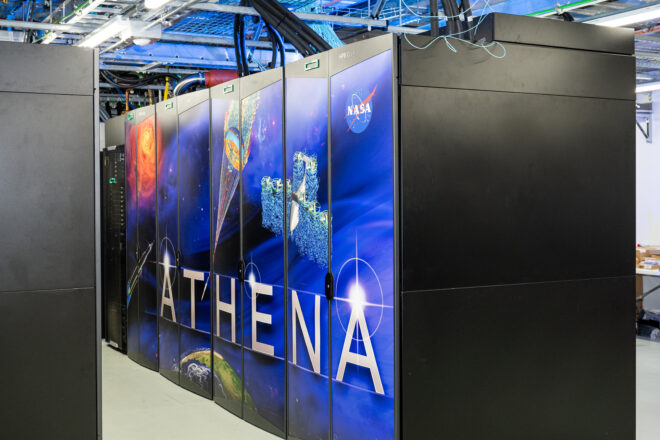 „NASA Athena“ superkompiuteris. NASA nuotr.