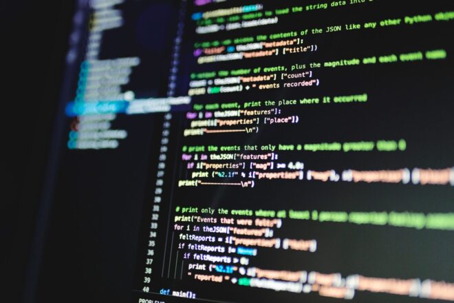 Programinis kodas. Pexels nuotr.